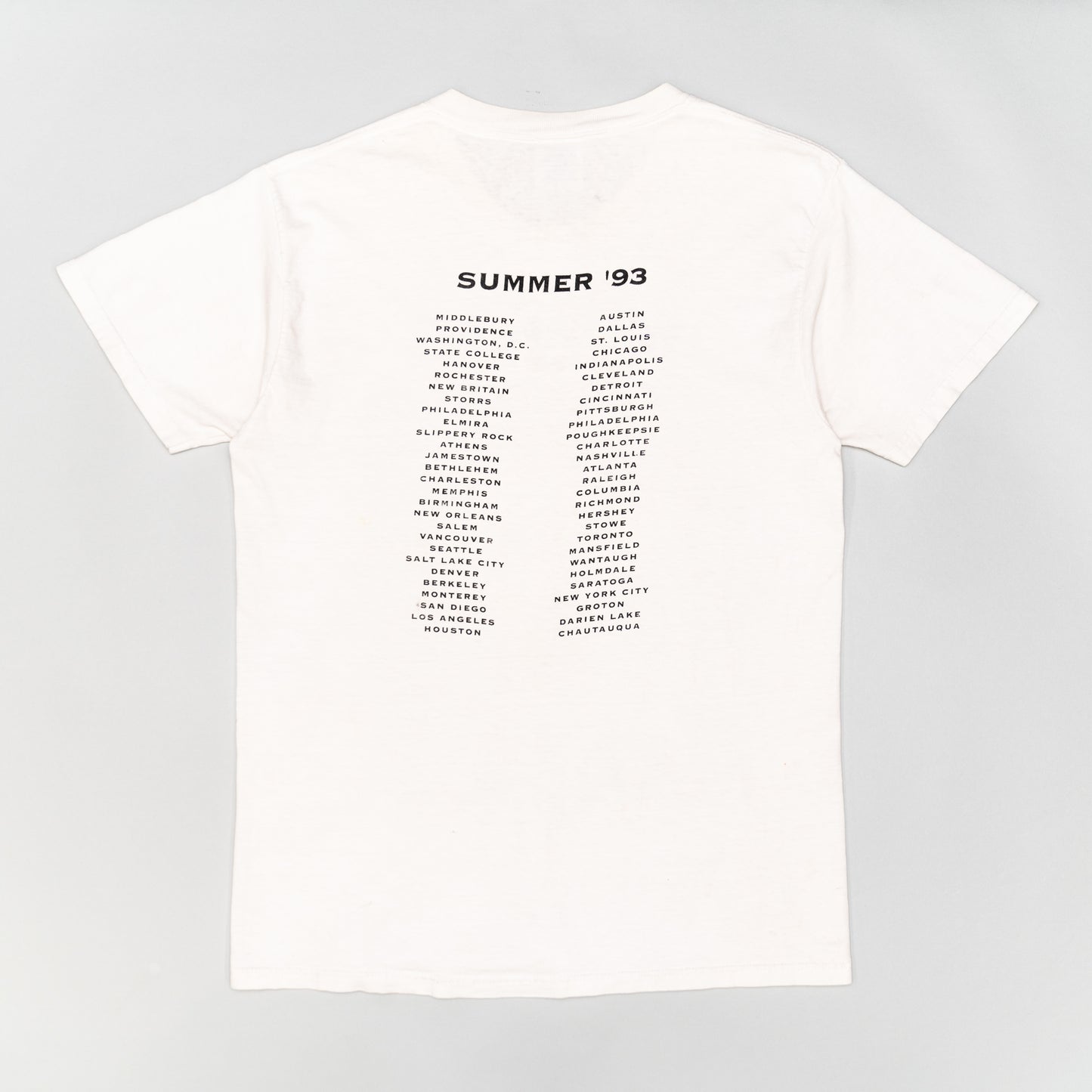 10,000 MANIACS SUMMER'93 T-SHIRT