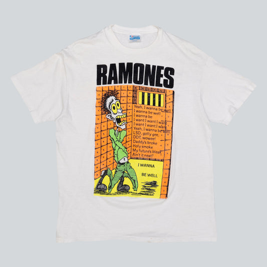 Ramones I Wanna Be Well 1988 Tee